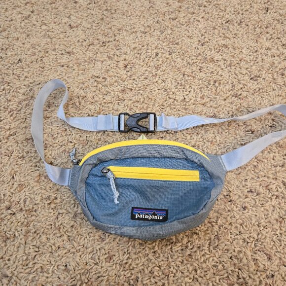 Patagonia Handbags - Patagonia Ultralight Black Hole Hip Pack Mini Blue and Yellow NWOT